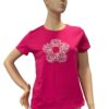 CAMISETA FUCSIA FLOR