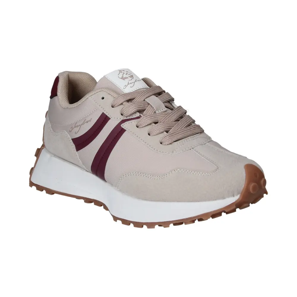 ZAPATILLA J'HAYBER BEIGE GRANATE