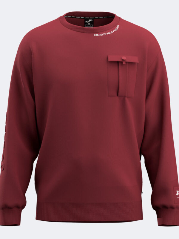 SUDADERA JOMA GRANATE ALGODÓN PERCHADO ( INVIERNO)