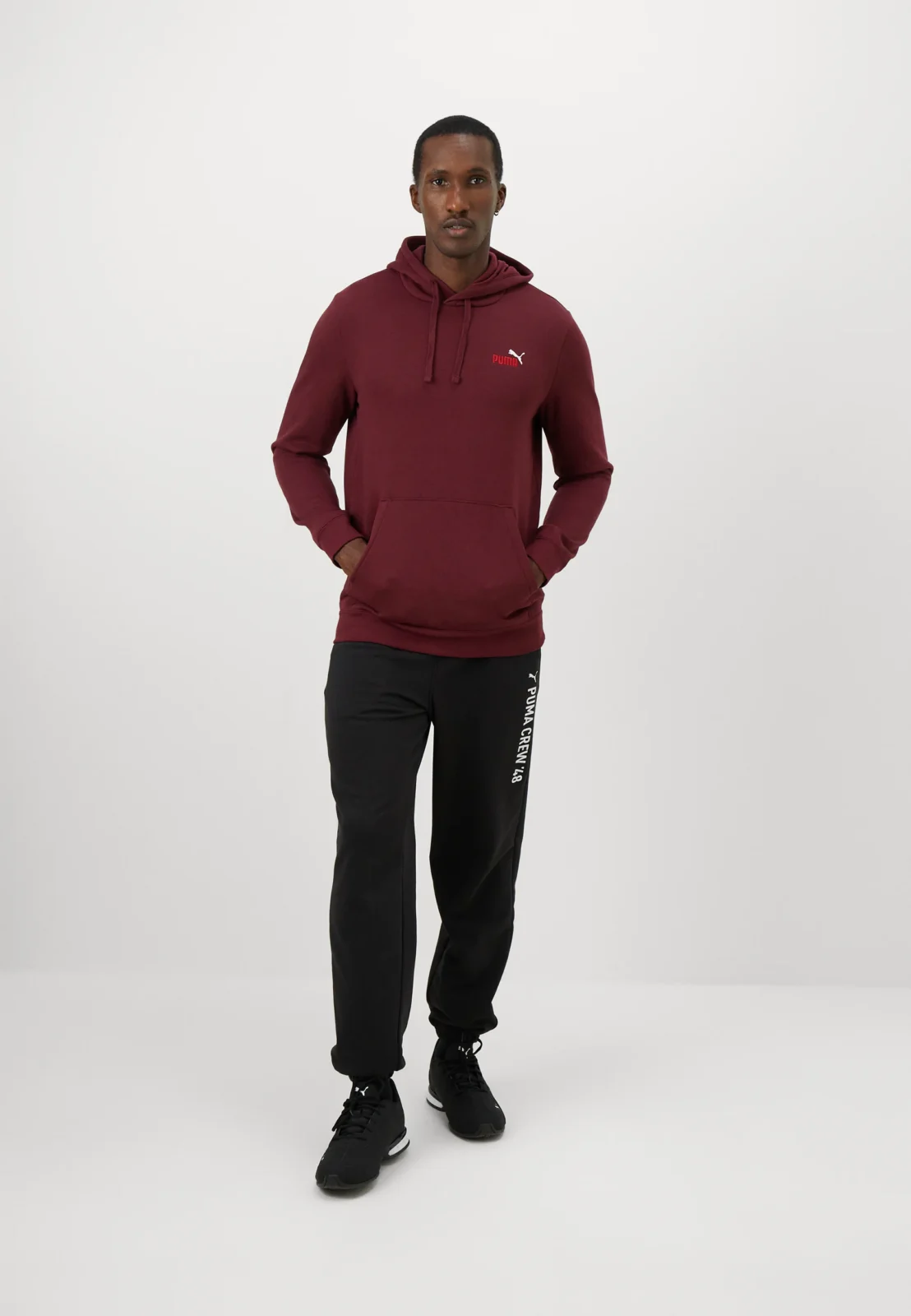 SUDADERA PUMA ALGODÓN GRANATE ( INVIERNO) - Imagen 2