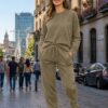 CONJUNTO MARRON VERDOSO