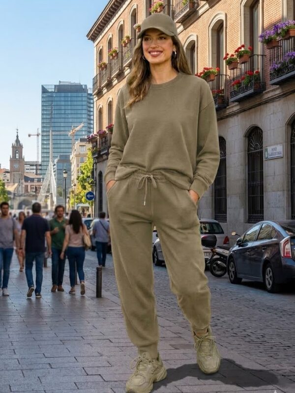 CONJUNTO MARRON VERDOSO