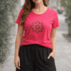CAMISETA CORAL ESTRELLA BORDADA