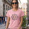CAMISETA ALGODÓN BORDADA ESTRELLA ROSA