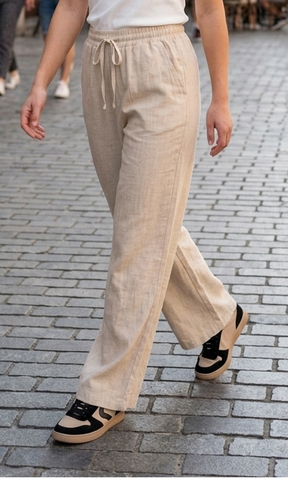 PANTALÓN ALGODÓN FINO BEIS