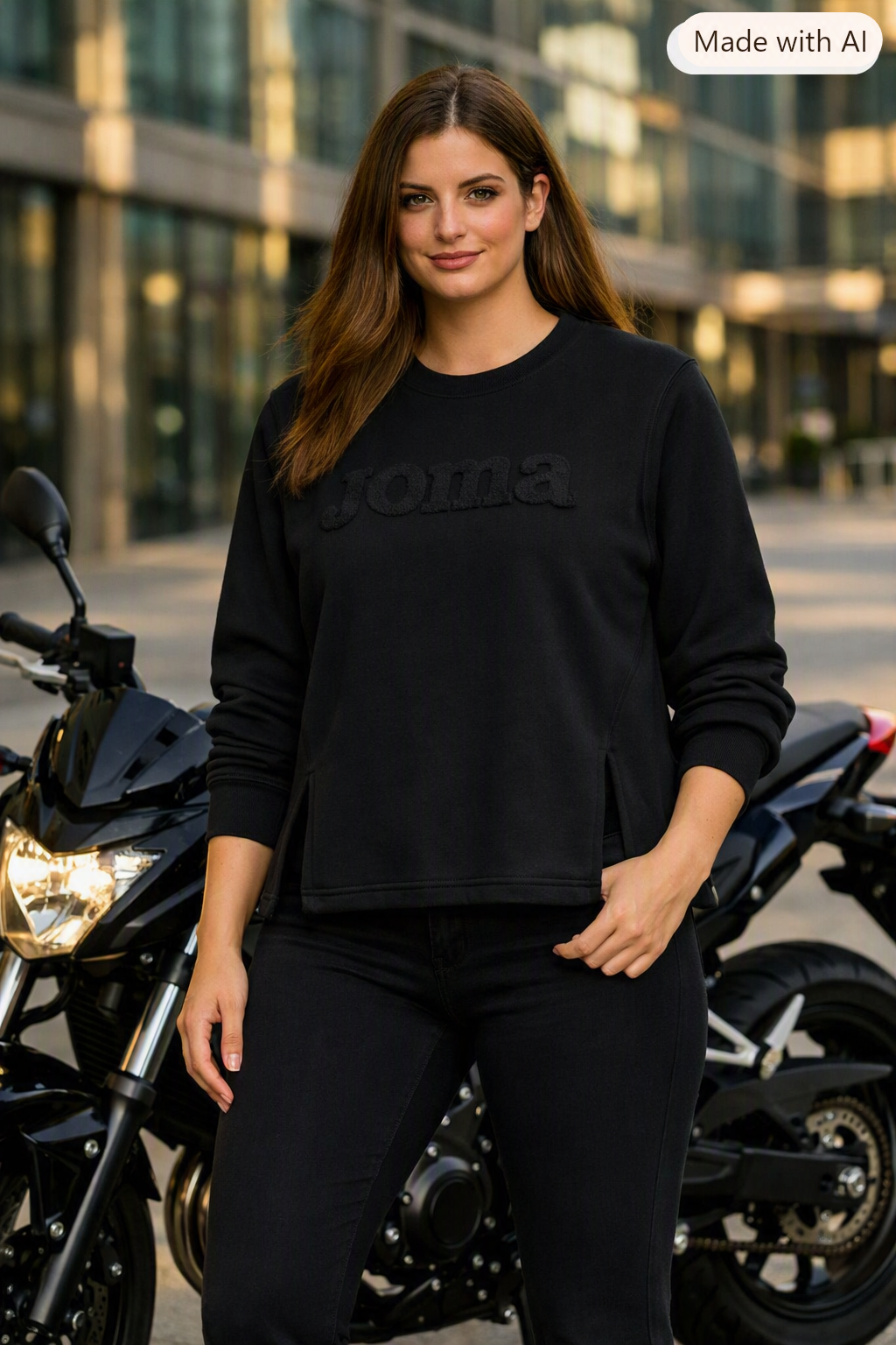 SUDADERA ALGODÓN JOMA NEGRA
