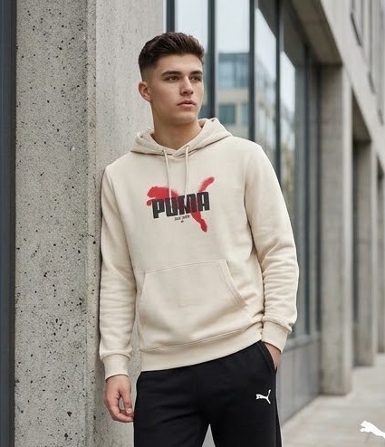 SUDADERA PUMA BEIS