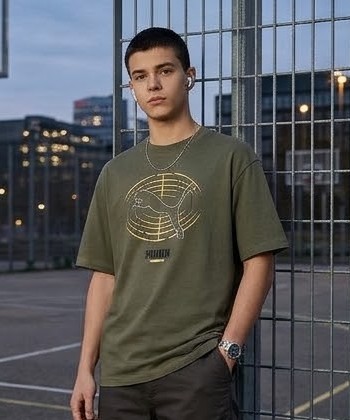 CAMISETA PUMA ALGODÓN VERDE