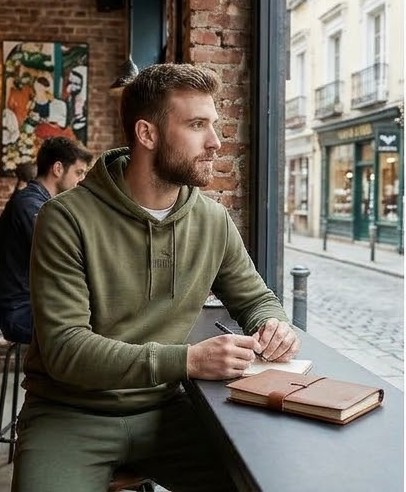 SUDADERA PUMA VERDE