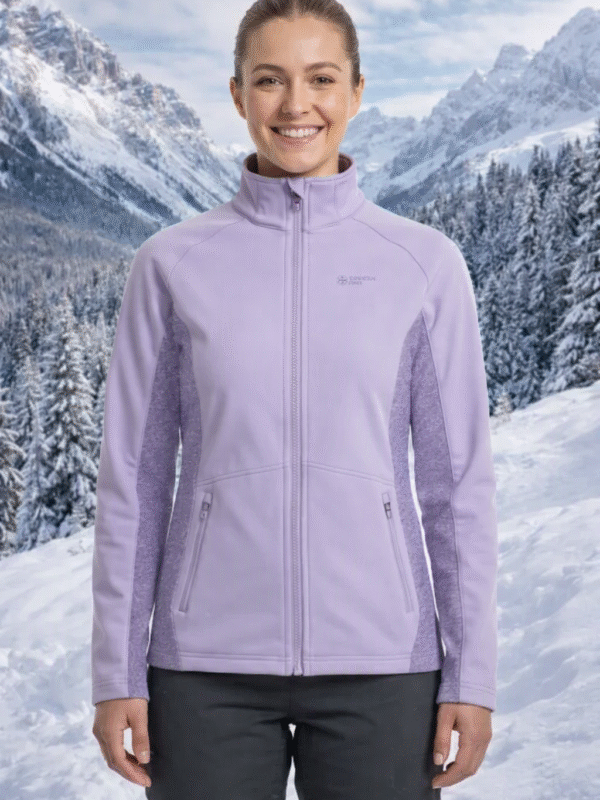 CHAQUETA GORDA TIPO POLAR LILA